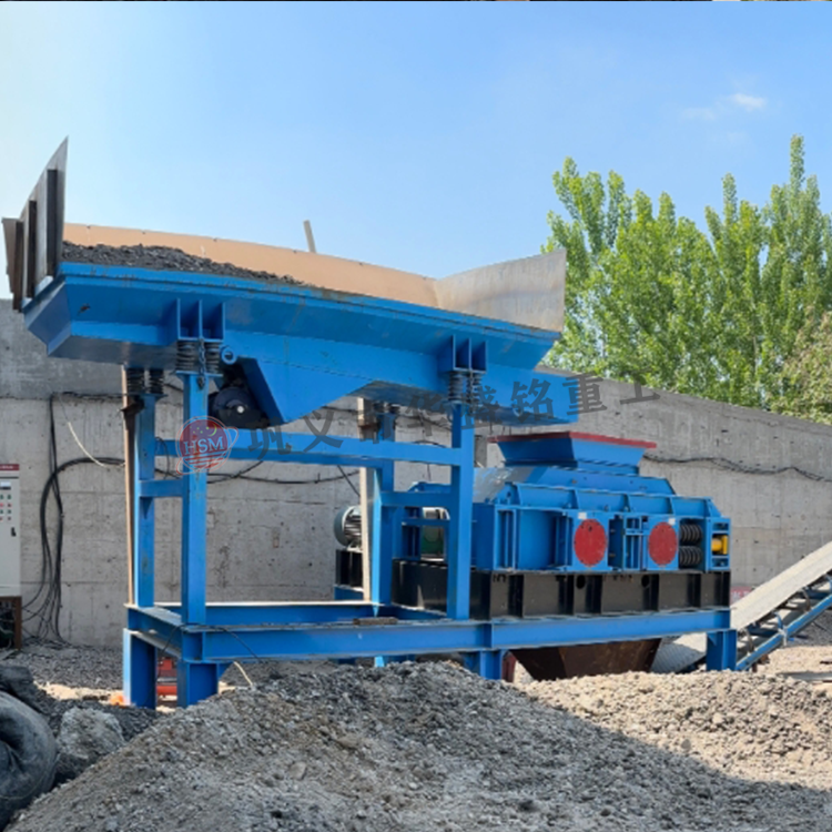 瀝青銑刨料破碎篩分設備 廢舊瀝青回收料破碎篩分機 公路廢舊瀝青混合料破碎篩分設備 銑刨料雙齒輥破碎機 